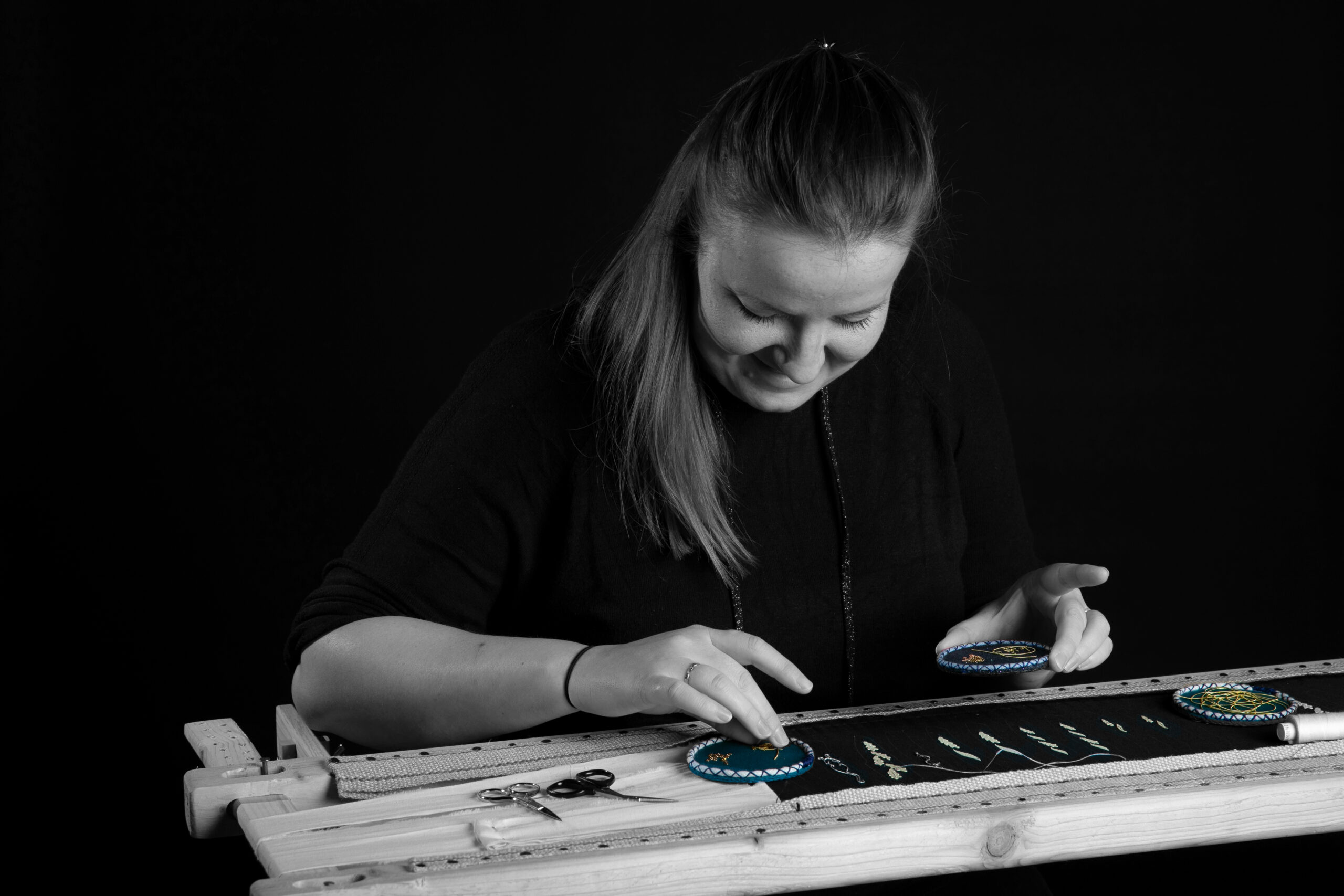 Démonstrations de broderie