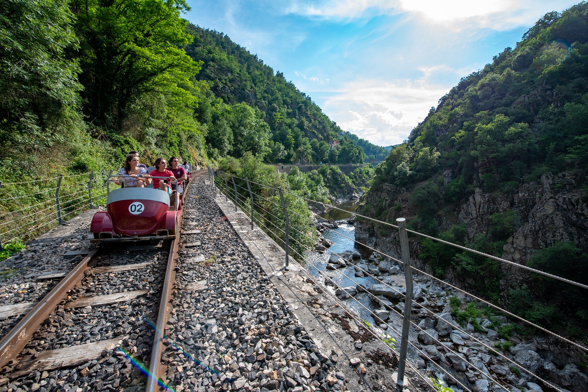 Vélorail des gorges du Doux (Ardèche)