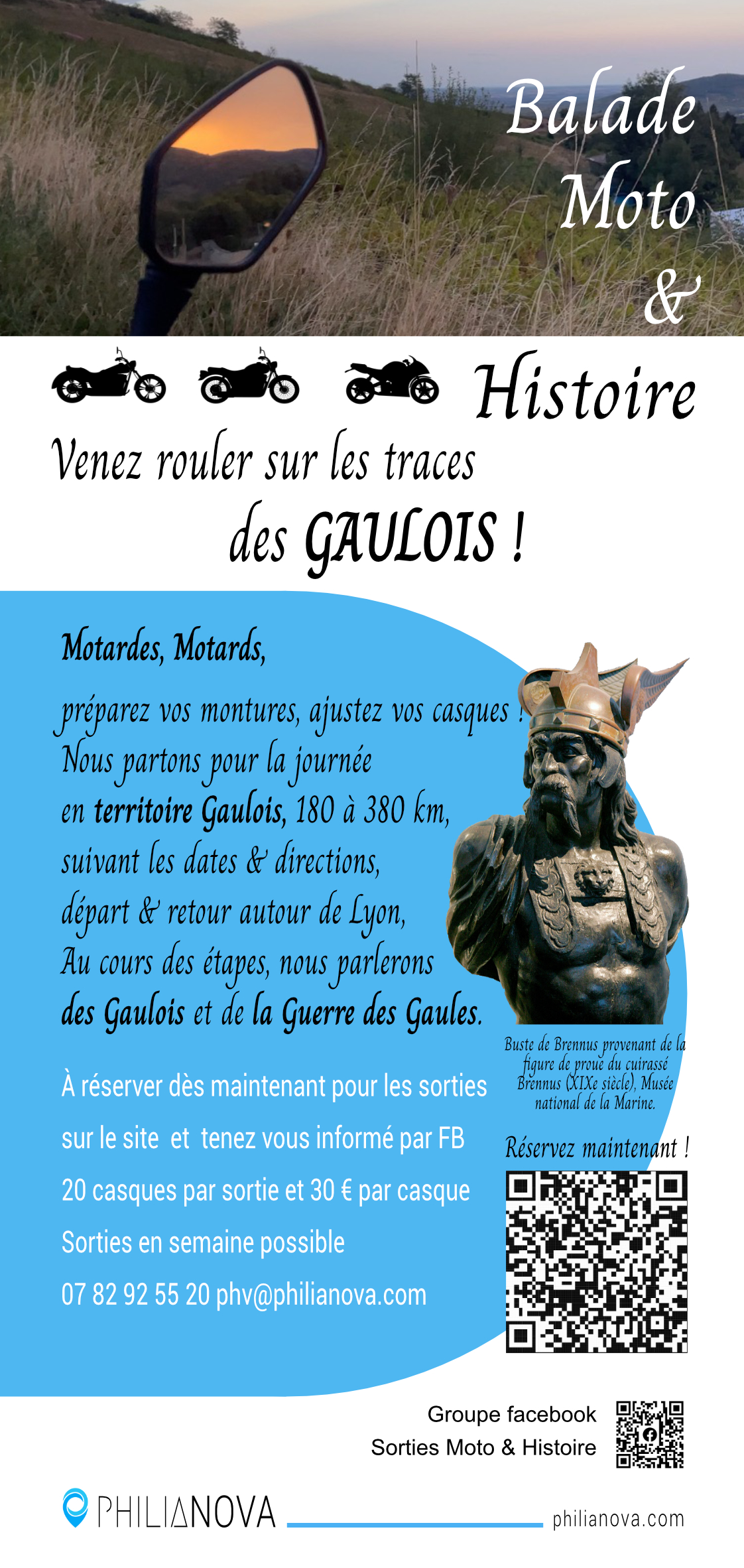 Flyer balade moto par Philianova Flyer balade moto par Philianova